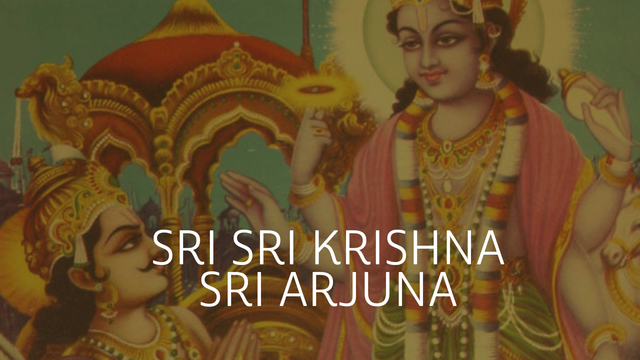 Sri Sri Krishna y Sri Arjuna